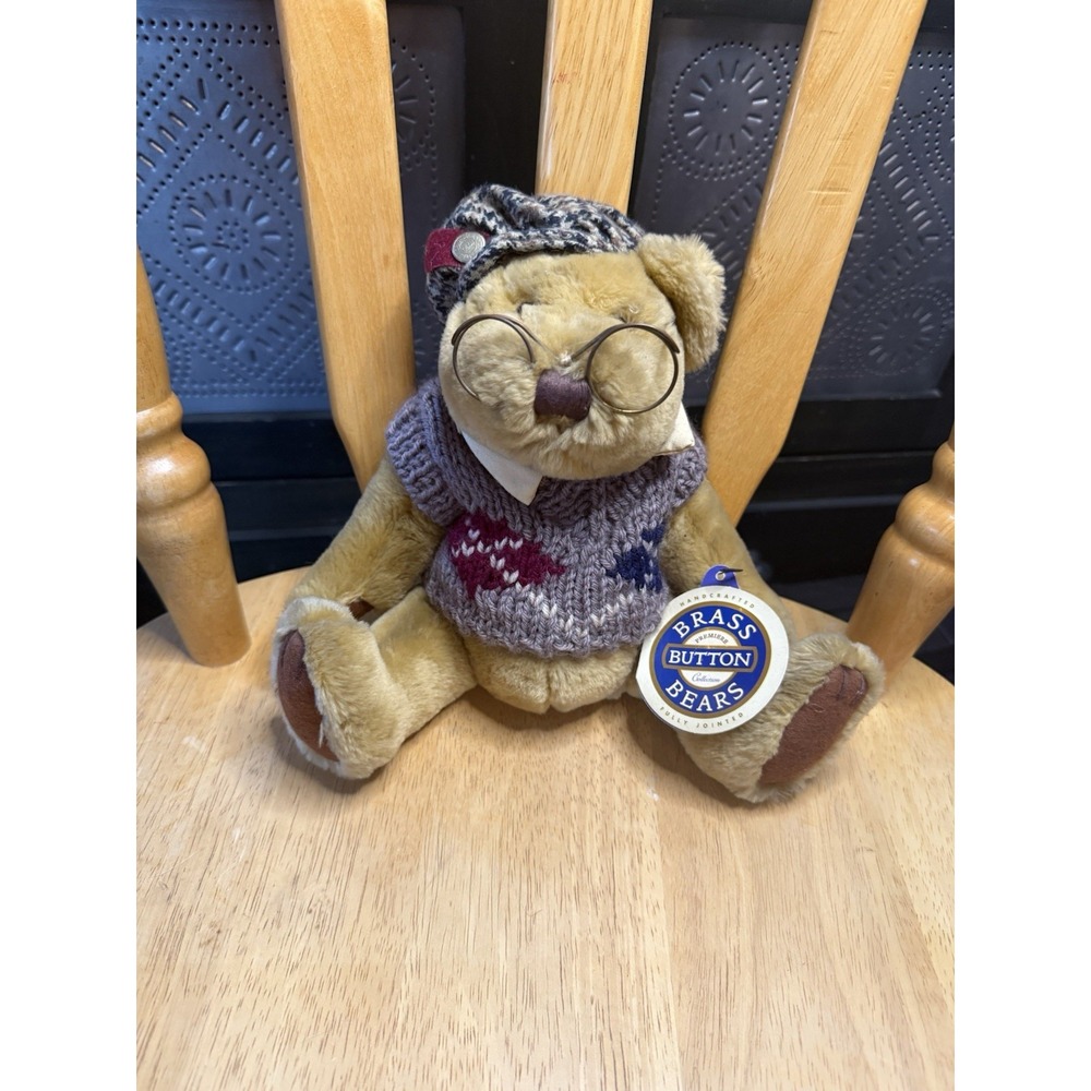 Brass Button Collectibles Pickford Bears Sherwood Plush 9in Fully Jointed 1996